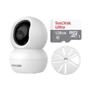 코콤 KTC-Z30 홈캠+128GB+원판 브라켓 300만화소 홈카메라 세트