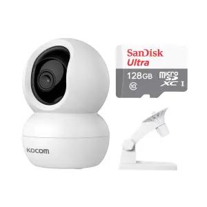 코콤 KTC-Z30 홈캠+128GB+벽부형 거치대 300만화소 홈카메라 세트