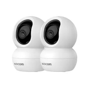 코콤 KTC-Z30 홈캠 2팩 300만화소 가정용 AI 원격감시 홈카메라 CCTV 세트