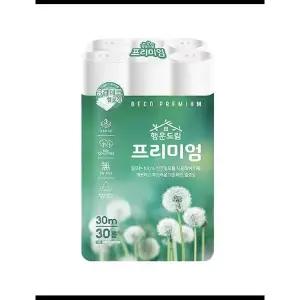 [셀러허브]행운드림 프리미엄 천연펄프 3겹 30m 1팩 화장지 (S38036910)