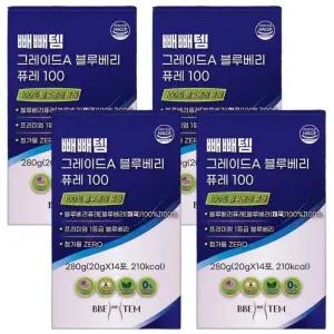 [단비] 빼빼템 그레이드A 블루베리 퓨레 100 14포 x 4박스
