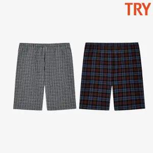 [트라이]트라이 남자여름잠옷바지 붙지 않는 편한 여름 써커 반바지 파자마 홈웨어 하의 5부