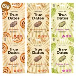 [True Dates] 대추야자 피스타치오 2+ 피넛버터 2 + 시나몬롤 2