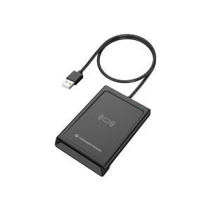 컨셉트론 듀얼 ID USB 인터페이스 휴대용 블랙 스마트 컴팩트 카드 리더