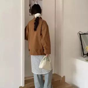 여친 빅사이즈 봄가을 긴팔 솔리드 트렌치코트 차이나 슬림핏 원픽3
