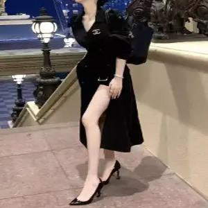 여친 검정 롱 가을 미디엄 트렌치코트 코트 슬림핏 오버핏 원픽3