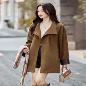 여사친 하프 가을 코트 무스탕 재킷 트렌치코트 스트링 트렌치 차이나 원픽3