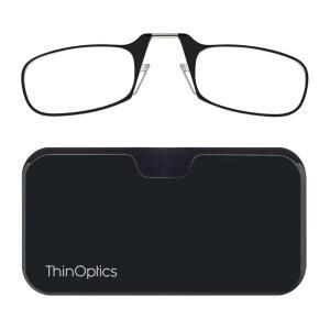 THINOPTICS 남녀 44MM 독서 케이스 프레임 포드 유니버설 강도 공용 00 블랙 프레임 케이스 리더 안경