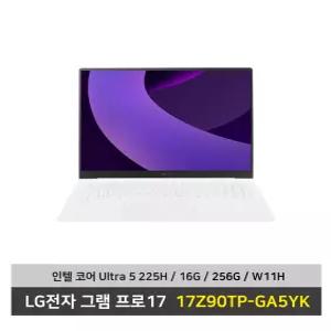 LG전자 그램17 노트북 17Z90T-GA5YK 울트라5 SSD256G/16G/Win11탑재 무선마우스+패드 - KW