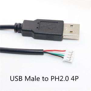XH2.54 PH2.0에 0.3m 5V USB 전원 어댑터 케이블  2P 4P 충전기 코드 연장 커넥터 DIY