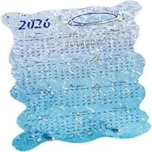 2026 아크릴 연간 달력 공간 절약 작은 데스크탑 사무용 책상 액세서리 학생 사무실 직원용