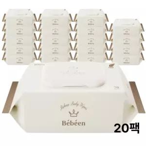 베베앙 물티슈 프리미엄 골드 고평량 캡형 70매 20팩