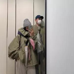 하프 빈티지 가을 여사친 투포켓 코트 트렌치 트렌치코트 긴팔 카고풍 원픽3