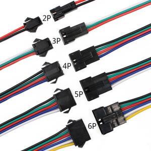 SM2P/3P/4P/5P/6Pin LED 확장 커넥터 케이블 와이어 3528 5050 RGB 스트립 조명 연결 용 전기 수 암