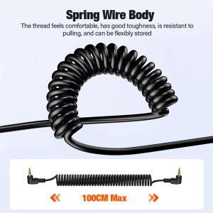 캐논 호환 T6i T6S T5i 700D 650D 1100D 80D 77D EOSR RP용 2.5mm 카메라 리모컨 셔터 릴리즈 케이블