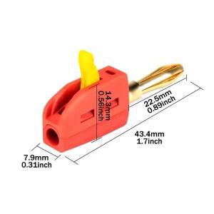 4mm 무땜납 퀵 전선 커넥터 고전류 32A 바나나 플러그 단자 블록 전원  기기 음악 스피커