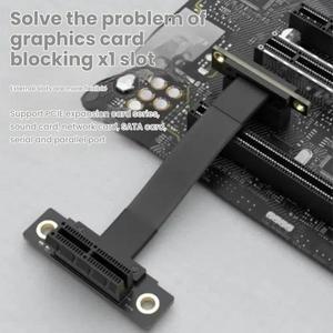 PCIe 3.0 x1 to 연장 케이블 5/10/15/20cm X1 라이저 180/90도 각도 1GB/s 장치용