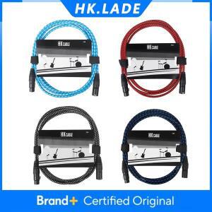HK.LADE GT130 마이크 오디오 케이블 XLR 어댑터 전기 기타 베이스 액세서리용 소음 제거 브레이드