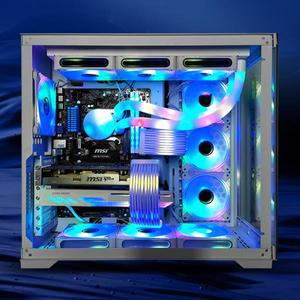 RGB LED LED 스트립 바 보드 커버 컴퓨터 전원 어댑터 ATX 24핀 GPU 비디오 카드 케이블 케이스