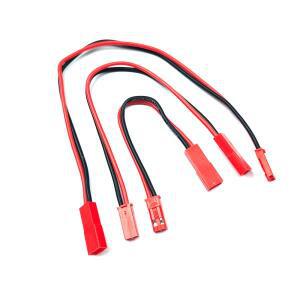 10pcs RC 모델 JST 2핀 수-암 커넥터 플러그 22AWG  실리콘 2p 연장 전선 배터리 부품