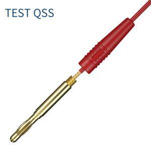QSS 10pcs 2.5mm 바나나 플러그 금도금핀 전기 커넥터 액세서리