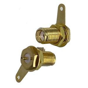 SMA 암커넥터  너트 표면 커넥터 납땜 패널 마운트 RF 동축 황동 50ohm 와이어 단자 직선형  10개