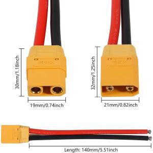 4쌍 XT90H 와이어 XT 90 플러그 암수 커넥터 150mm 10AWG 실리콘 RC Lipo 배터리 FPV 레이싱 드론용