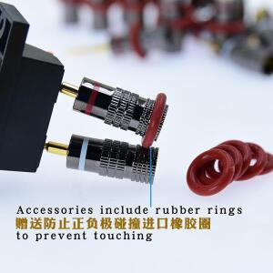 나사형 커넥터 Deadbolt Flex Pin 바나나 어댑터 플러그 - 스프링 장착 스피커용 4mm 암커넥터 센터 서라운