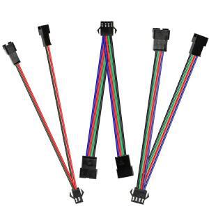 1~ 2 JST 커넥터 암수 WS2811 LED 스트립 용 2Pin SMD 분배기 전선