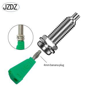 10pcs 4mm 바나나 소켓 금속 M6 육각 너트 컷 아웃 패널 바인딩 포스트 전기 커넥터 DIY 부품 J.40009