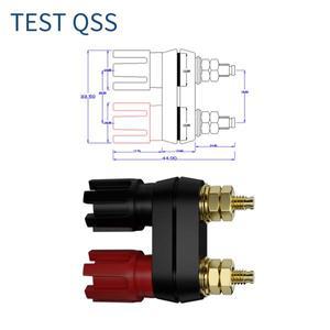QSS 2pcss 듀얼 바나나 플러그 단자 레드 블랙 커넥터 앰프 바인딩 포스트 스피커 잭 Q.50020