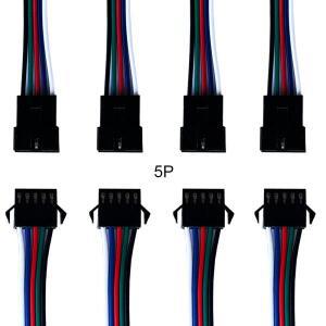 2Pin JST Led 커넥터 전선 남성/여성 WS2812B 스트립 빛 10Pair-100Pair