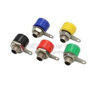 5개 4mm 바나나 소켓 바인딩 포스트  커넥터 암커넥터 잭 어댑터 DIY 빨강 검정 초록 노랑 파랑