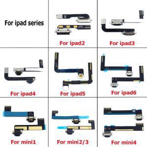 충전 포트 플렉스 케이블 IPad 호환 2 3 4 5 6 미니1 충전기 USB 도크 소켓