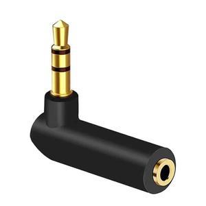 5/20pcs 금도금 L 자형 오디오 커넥터 2.5mm/3.5mm 암커넥터 남성 스테레오 플러그 어댑터