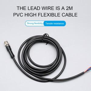 2m 5m 10m 라인 M8 3 4핀 PVC LED IP67 센서 케이블 연결 타입 A 소켓 플러그 방수 남성여성 직각 플랜지