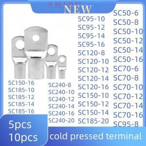5-10pcs 구리 와이어 단자세트 SC50-6-8-10-12-14-16 SC70-6 SC95-8 SC120-8 SC150-12 냉간 프레스