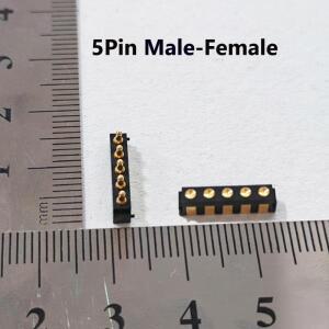 1pcs 2pcss 수평형 SMT 포고핀 커넥터 2/3/4/5핀 전자 장치용 스프링 장착 충전 접점