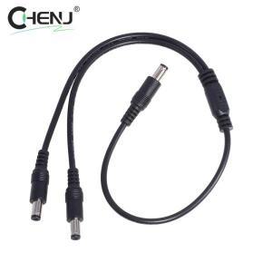 1수-2 수 커넥터 수-수커넥터 DC 전원 분배기 케이블 CCTV LED 스트립 조명  어댑터 5.5mm x 2.1mm