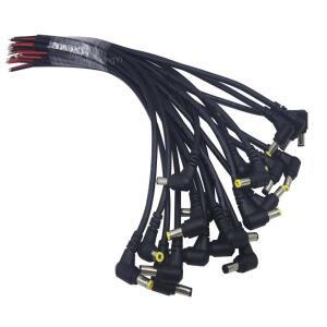 18AWG 커넥터 직각 90도 5.5X2.5mm 수커넥터 DC 전원 어댑터 케이블 어댑터 연장 케이블 29cm