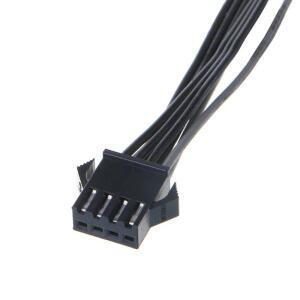 12V 4핀 RGB 커넥터 케이블 PC 케이스 팬 Giga/Microstar/A-Sus 마더 보드 용 LED 스트립 연장 케이블 와이