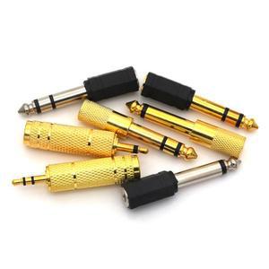 오디오 스테레오/모노 어댑터 6.5mm 3.5mm로/3.5mm 기타 전자 키보드 마이크 인터페이스용
