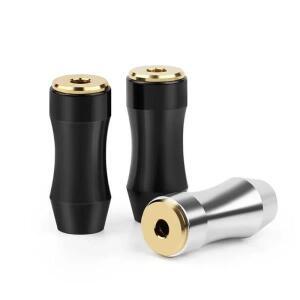 오디오 잭 3.5mm 커넥터 암 3극 헤드폰 플러그 알루미늄 가전제품 블랙 실버