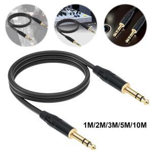 6.35mm 스테레오 잭 밸런스드 오디오 패스 코드 1M 2m 3M 5m 인터커넥트 케이블 일렉트릭 기타 베이스 등용