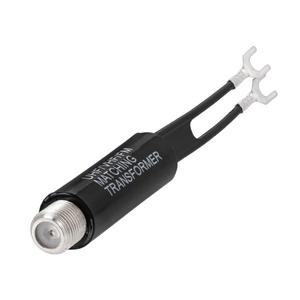 10pcs 매칭 트랜스포머 니켈 도금 75옴 300옴 UHF/VHF/FM 컨버터 어댑터F 타입 암커넥터 소켓 포함