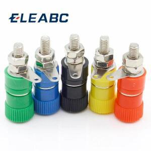 단자 블록 4mm 앰프 커넥터 바인딩 포스트 바나나 플러그 잭 마운트 로트당 10개