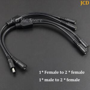 5A 12V 19V 24V 2웨이 DC5521 1 수커넥터 2 수커넥터 암커넥터 스플리터 커넥터 전원 어댑터 연장 케이블 5