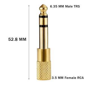뮤지컬 사운드 플러그  6.35mm 잭 스테레오 소켓 수-3.5mm 1/인치 수 1/8 4개 10 24/100개