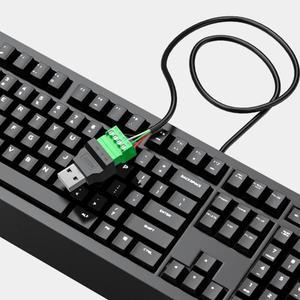 USB 커넥터 턴 단자 4핀 나사 고정 플러그 -A 수/암 어댑터 전기 용품