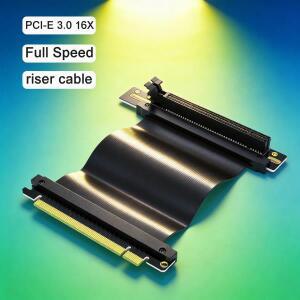 PCIe 3.0 x16 라이저 케이블 수직 그래픽 카드 마운트용  GPU 확장 어댑터 게이밍 PC 90도 호환